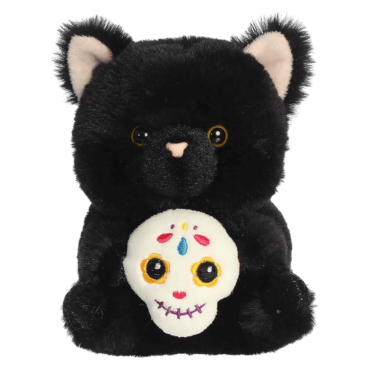 Aurora Rolly Pet 5.5" Jet Black Cat Spooky Stuffed Animal
