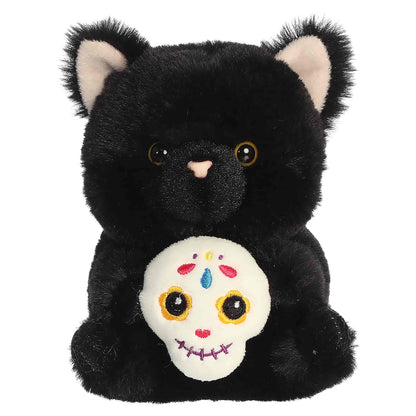 Aurora Rolly Pet 5.5" Jet Black Cat Spooky Stuffed Animal