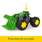 John Deere Monster Treads Rev Up Tractor Toy Tractor Toys - Monster Truck Style Tires and Sounds - 10 Inch - Ages 3 Years and Up Green