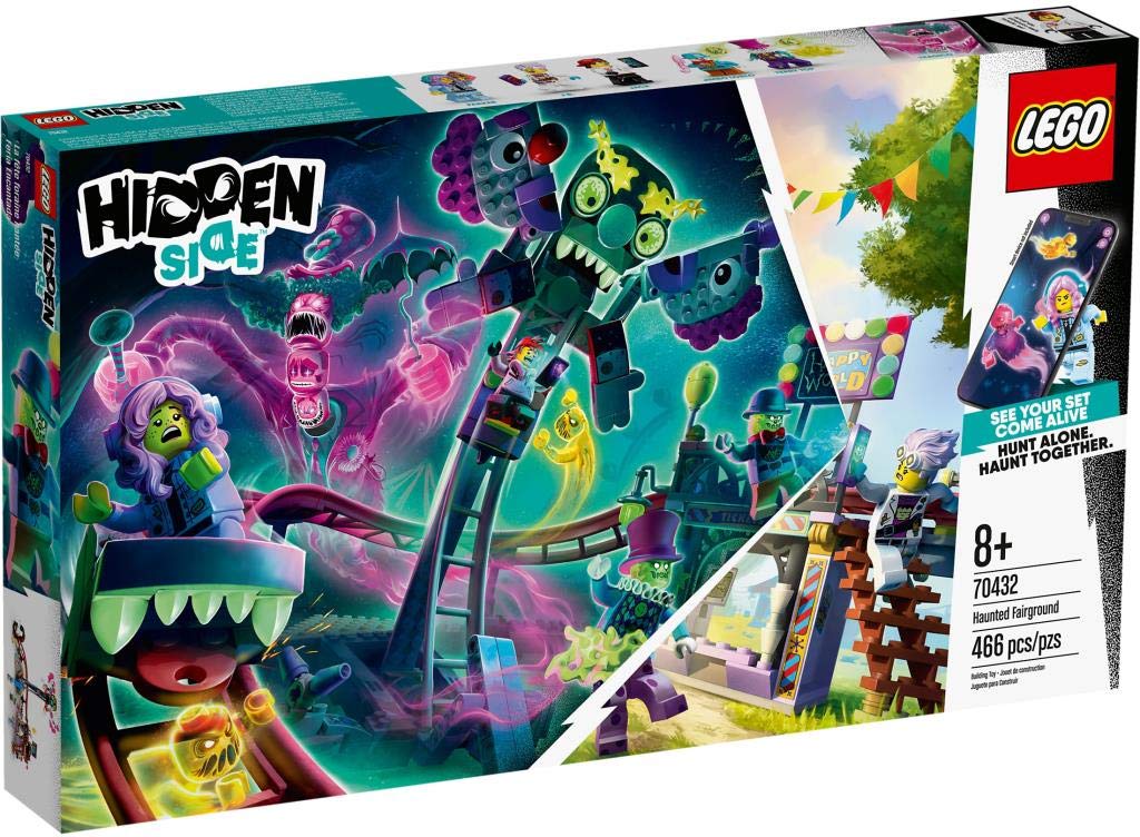 LEGO Hidden Side Haunted Fairground 70432 Popular Ghost-Hunting Toy, Cool Augmented Reality LEGO Set for Kids, New 2020