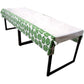 Blue Panda Tropical Leaves Tablecloths - 3 Pack, 54 x 108 in, Green/White Plastic - Baby Shower Tablecloth for Luau Party Decoration & Safari