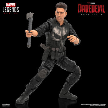 Marvel Legends Born Again Daredevil & Punisher Action Figure Bundle, 6-Inch Fully Articulated Collectible Figures