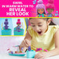MEGA Barbie Color Reveal Dolphin Exploration Toy Building Set with 10+ Surprises, 2 Micro-Dolls and 2 Dolphins, Toy Gift Set for Girls and Boys, Ages