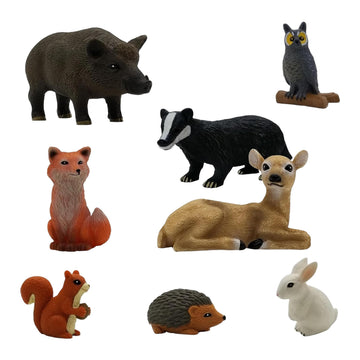 Get Ready Kids Forest Animal Playset - 8 Large Woodland Animal Figures