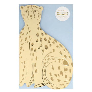 Meri Meri Cheetah Sticker & Sketchbook (Pack of 1)