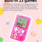 CZT Transparent Block Game Machine 23 Built-in Games Retro Children's Game Console Student Device Puzzle Handheld Console Electronic Brick Compact
