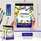 100 Sheets - Watercolor Paper Pads (9"x12") - Premium Thick Pages (220 GSM) - Also Great for Drawing, Finger Painting & Sketching; Easy Tear Design