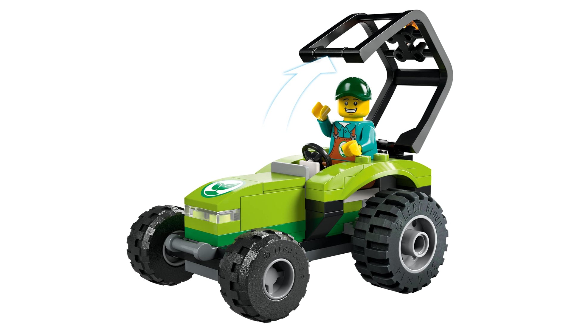 LEGO City Park Tractor 60390, Toy with Trailer for Kids Ages 5 Plus, Farm Vehicle Construction Set with Animal Figures and Gardener Minifigure, Gift