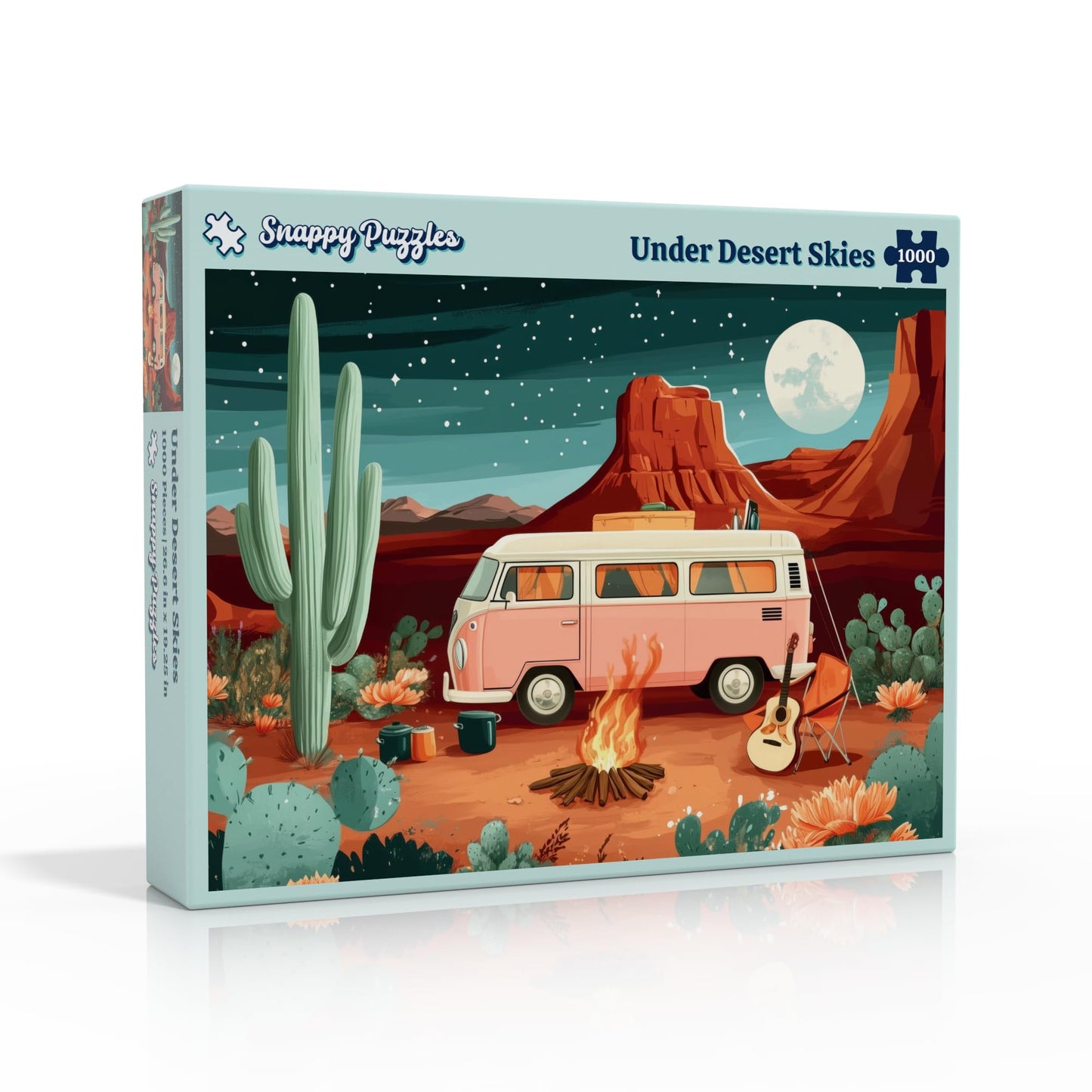 Snappy Puzzles Under Desert Skies | 1000-Piece Jigsaw Puzzle for Adults | Made in The USA with Satin Finish