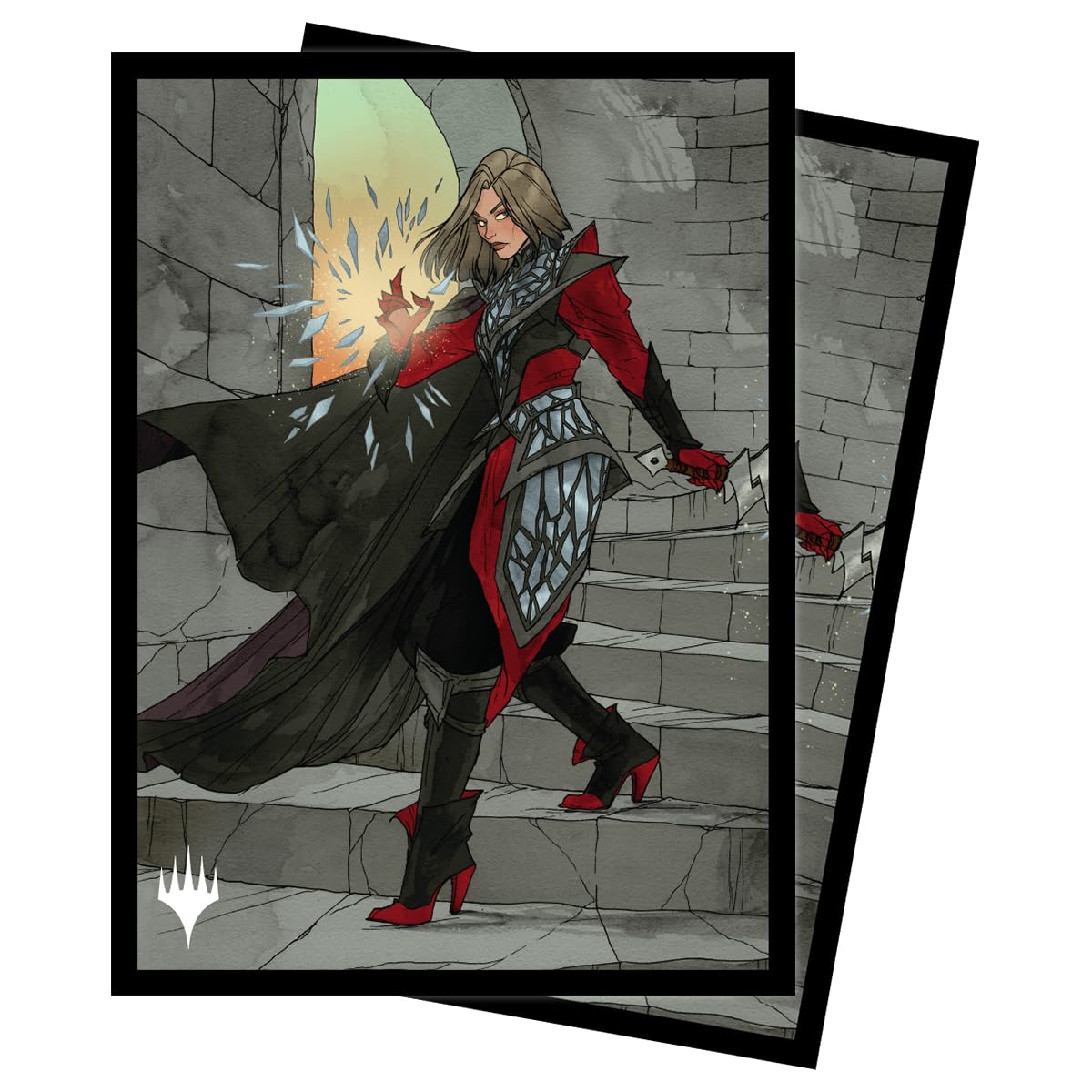 Ultra Pro - MTG Wilds of Eldraine Rowan, Scion of War (Borderless) Standard Deck Protector Sleeves (100ct) Protect MTG Cards from Scuffs & Scratches