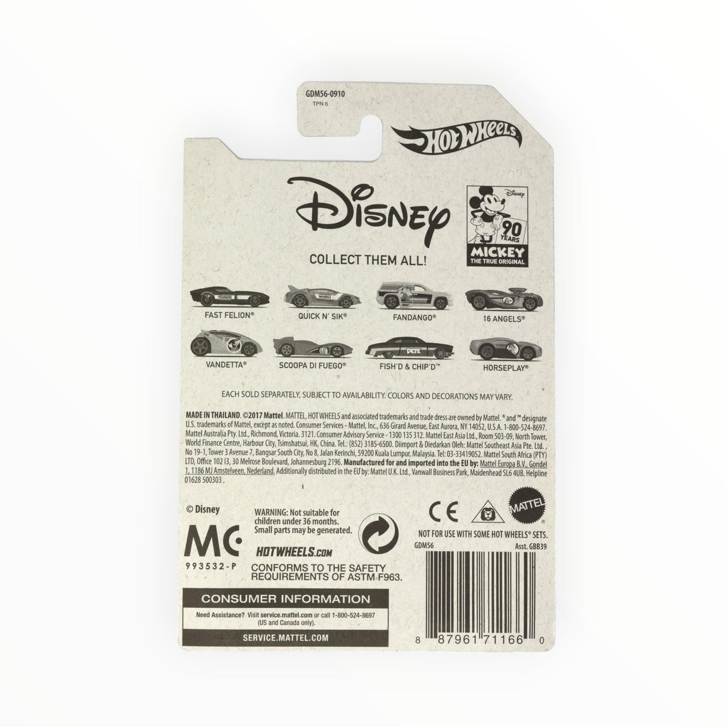Hot Wheels 2019 Disney 90th Anniversary Edition (Chip N' Dale (Horseplay))