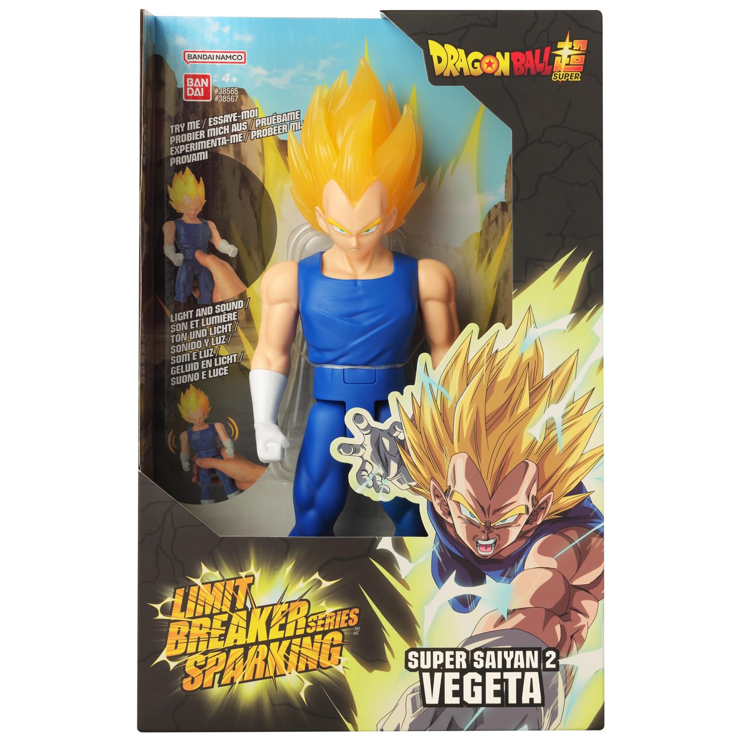 Limit Breaker Series Sparking - Dragon Ball - Super Saiyan 2 Vegeta 12" Action Figure