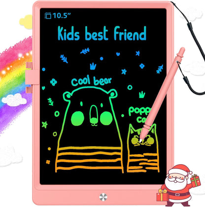 BUKEBU LCD Writing Tablet Doodle Board,10.5 inch Colorful Drawing Pad,Electronic Drawing Tablet, Drawing Pads,Travel Gifts for Kids Ages 3 4 5 6 7 8