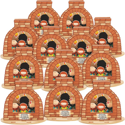 Fun Express 3D Fiery Furnace CK - Craft Kits - VBS Vacation Bible School Supplies/Decor - 12 Pieces