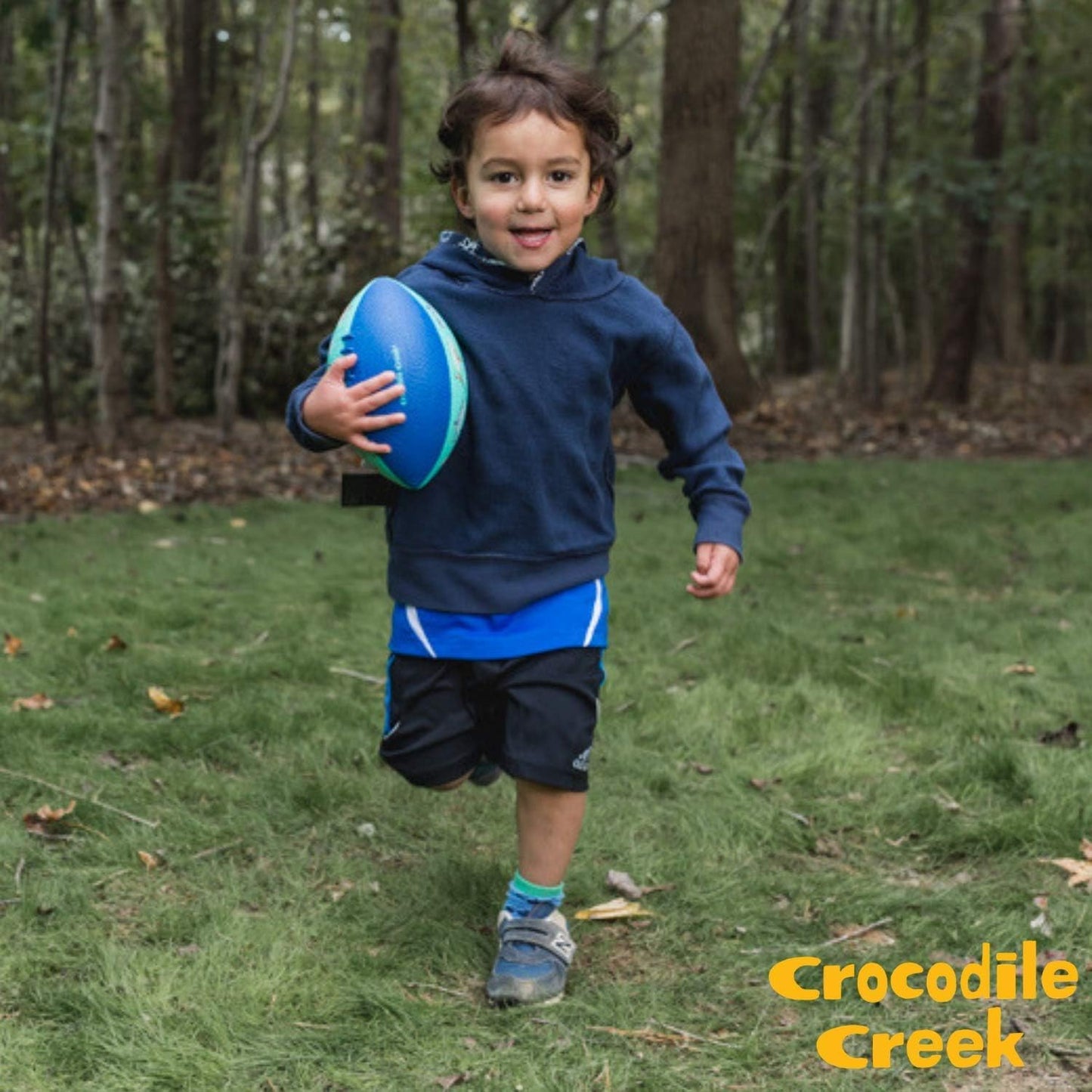 Crocodile Creek Football for Kids Ages 3 and Up - Inflatable Ball for Flag Football Games and Outdoor Sports - Made from Rubber - Solar System
