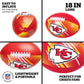 NFL 18" Inflatable Football, Officially Licensed Team Beach Ball for Pool Party Games - Kansas City Chiefs