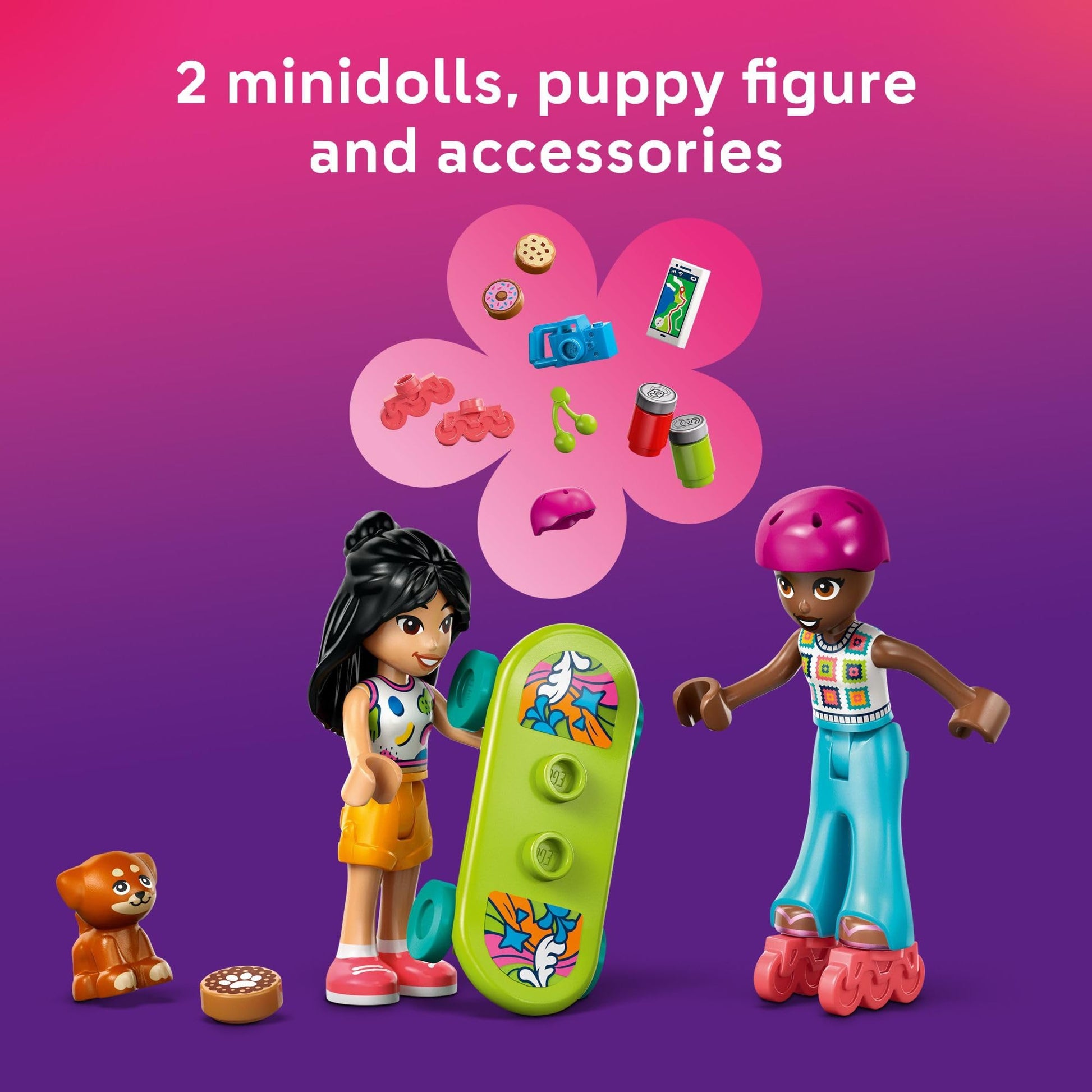 LEGO Friends Friendship Road-Trip Travel Car Toy - Buildable Storytelling Playset with Pretend Play Toys and Puppy Figurine - Fun Birthday Gift Idea