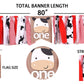 Farm Cow for First Birthday Highchair Banner - Boy or Girl High Chair One First 1st Barnyard Smash Cake Cow Western Fabric Picnic Decorations Cow