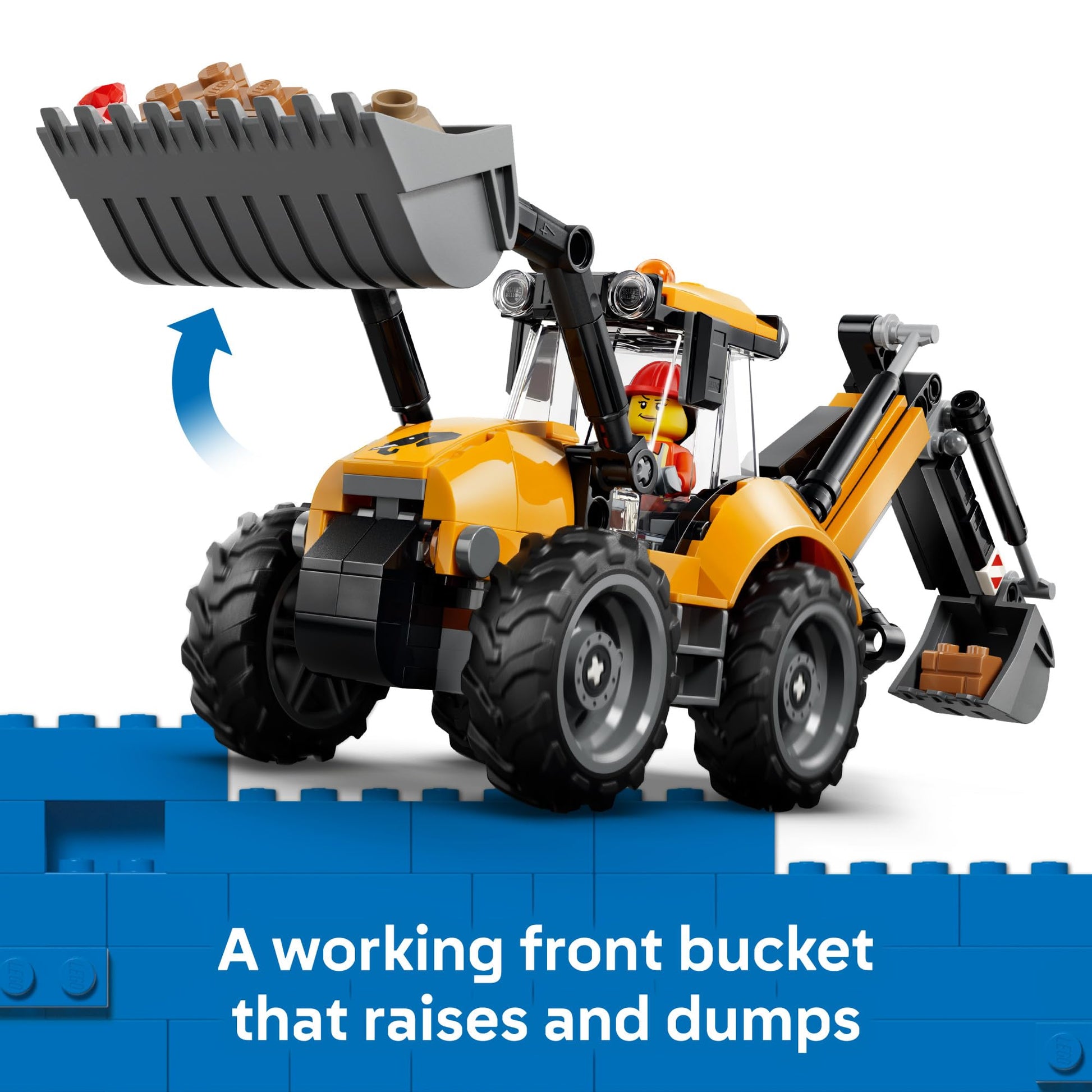 LEGO City Yellow Backhoe Loader 60480