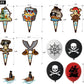Pirate Party Decorations - Pirate Birthday Banner, Balloons, Cake Toppers & Hanging Swirls for Men, Boys & Kids