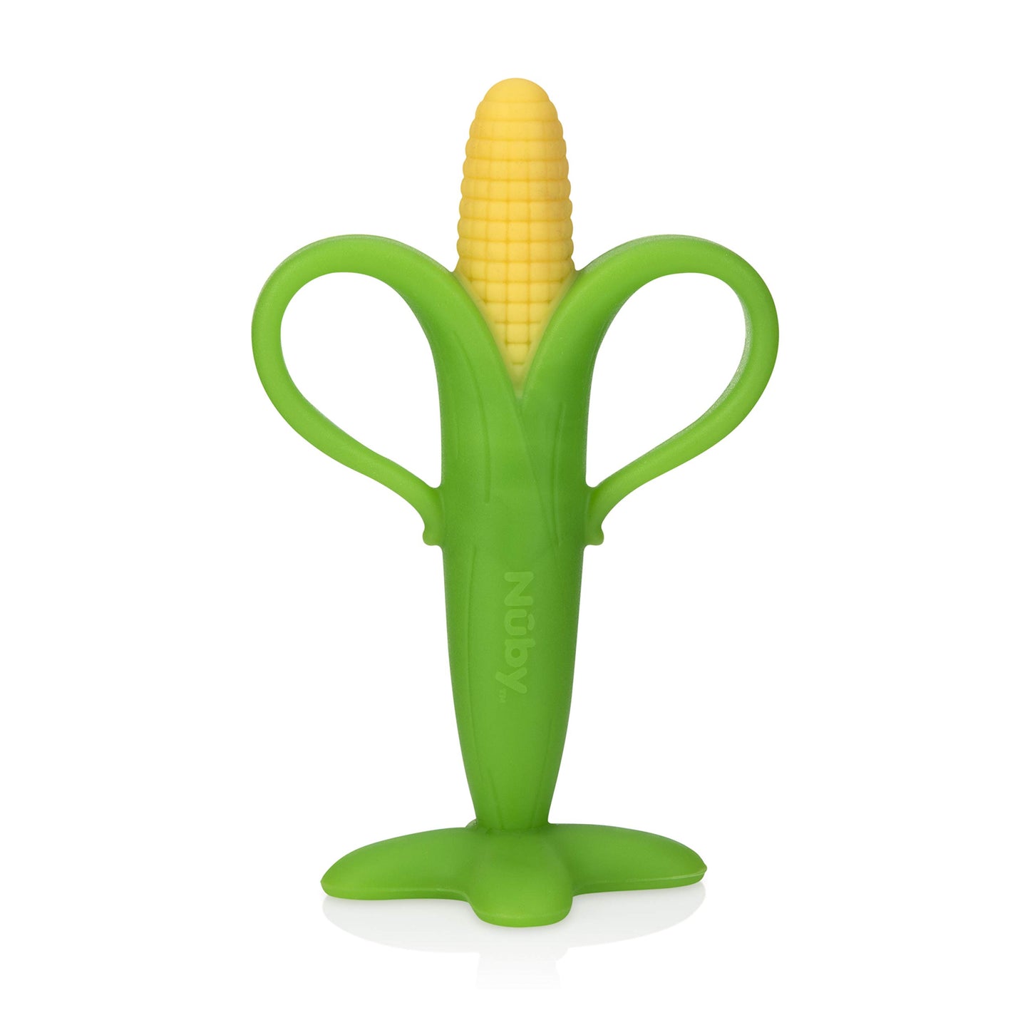 Nuby Corn Baby Teether for Teething Comfort - Silicone Teether for Babies - Soothes Sore Gums - 3+ Months