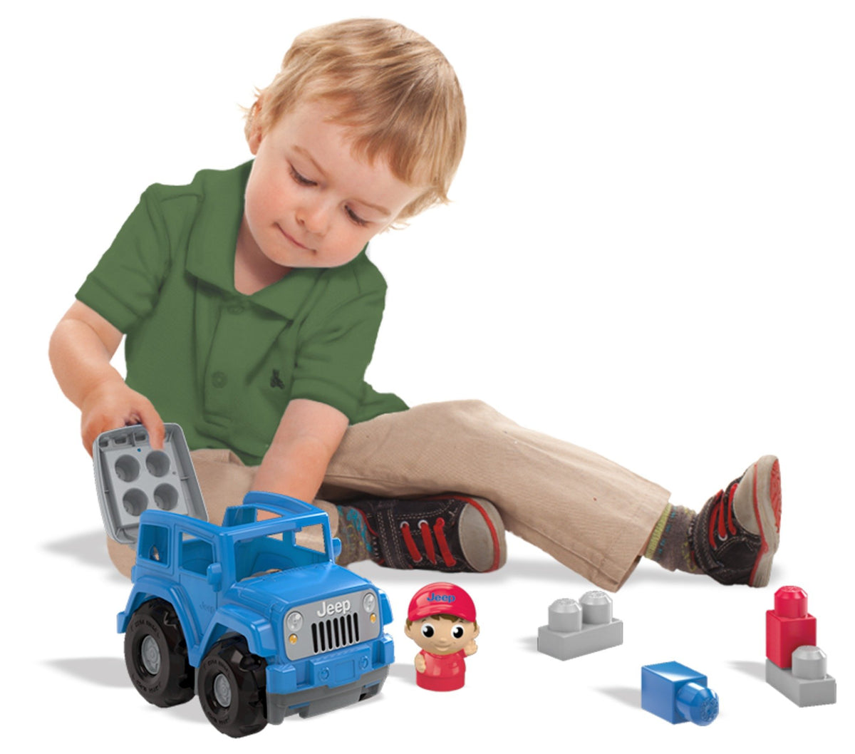 Mega Bloks Mega Bloks First Builders Jeep Lil' Off Roader (Blue) Building Kit