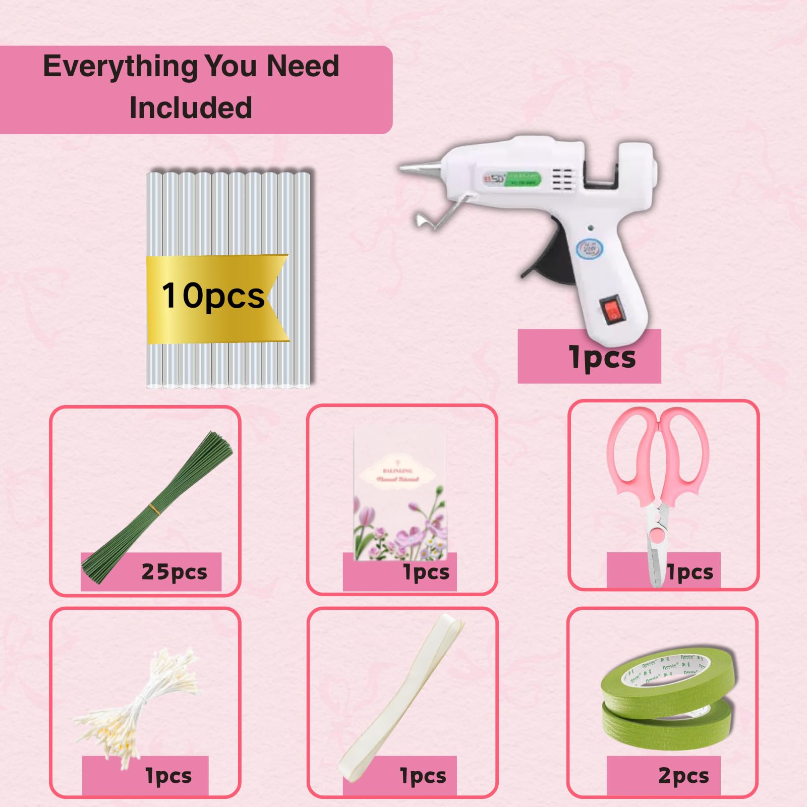 Xokpait 500pcs Pipe Cleaners Flowers Kit,Chenille Stems for DIY Flower Making Kit,Pipe Cleaners Projects Creative for DIY Art and Craft,Ideal