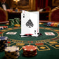 4 Pack Casino Centerpieces for Tables Casino Table Decoration Casino Theme Party Decorations 3D Poker Cardboard for Vegas Game Night Party Casino