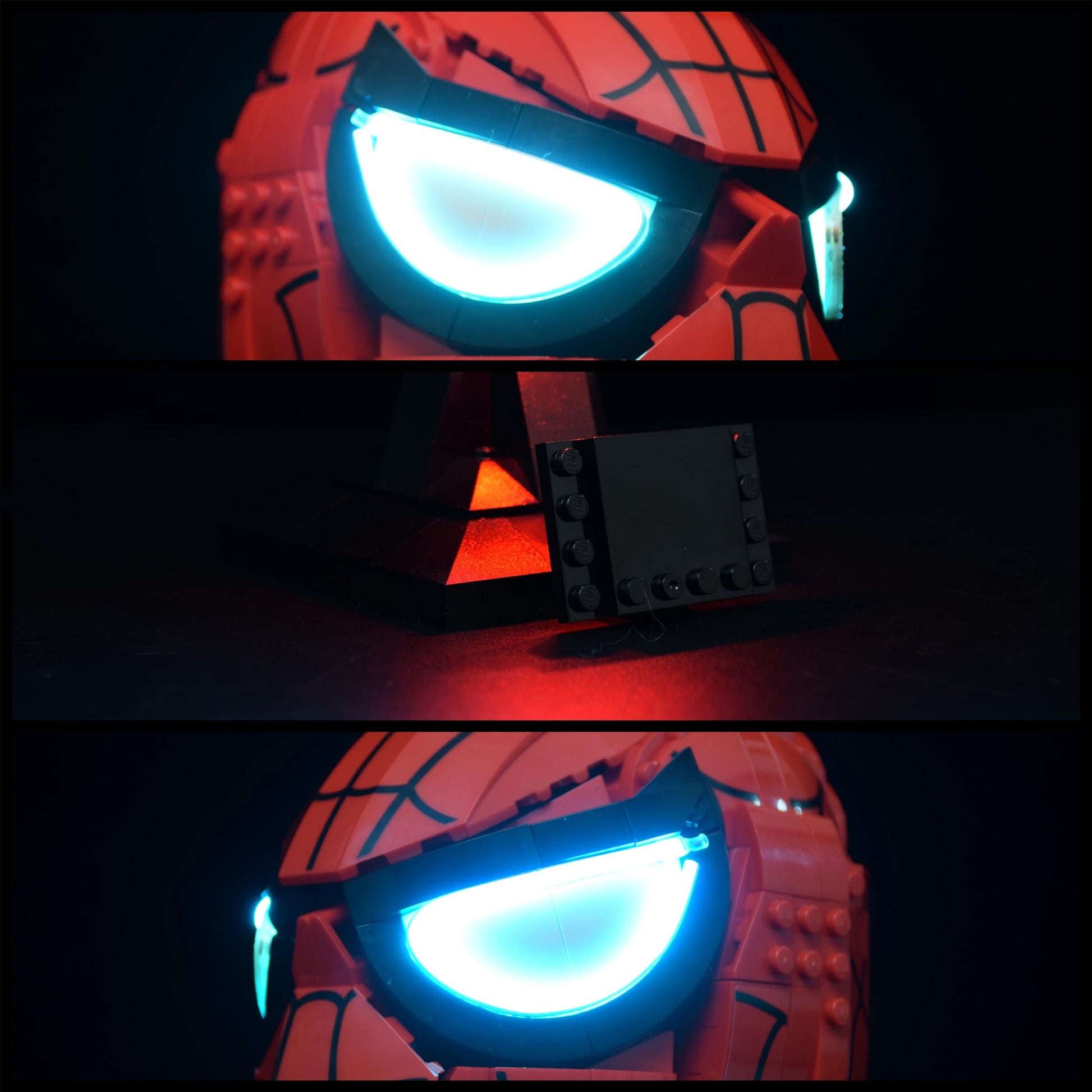 LightGo LED Lighting Kit Designed for Spider-Man's Mask Compatible with Lego 76285 Building Set - Not Include Model