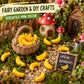 30Pcs Yellow Mini Plastic Artificial Bananas 1/12 Scale Dollhouse Accessories, Realistic Miniature Fruit Models for Fairy Garden Kitchen Decor and DIY