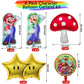 Mario Birthday Party Supplies, 133Pcs Balloons Arch Garland Kit, Assorted Latex Foil Balloons for Mario Birthday Party Decorations