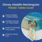 Multicolor Plastic Disney Aladdin Rectangular Table Cover (54"x84") 1 Count - Reusable & Easy Cleanup, Perfect for Aladdin Fans and Disney Themed