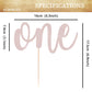 EONNCNT One Cake Topper - Rose Gold Glitter 1st Birthday Cake Decorating Supplies for Boys or Girls, First Birthday Cake Topper for Baby Shower 1st