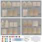 Glintoper Art Craft Wood Toys for Kids, 4 Pack DIY Bird House Kit Painting Puzzle DIY Wooden Assembly, Build and Paint Birdhouse, Include Paints