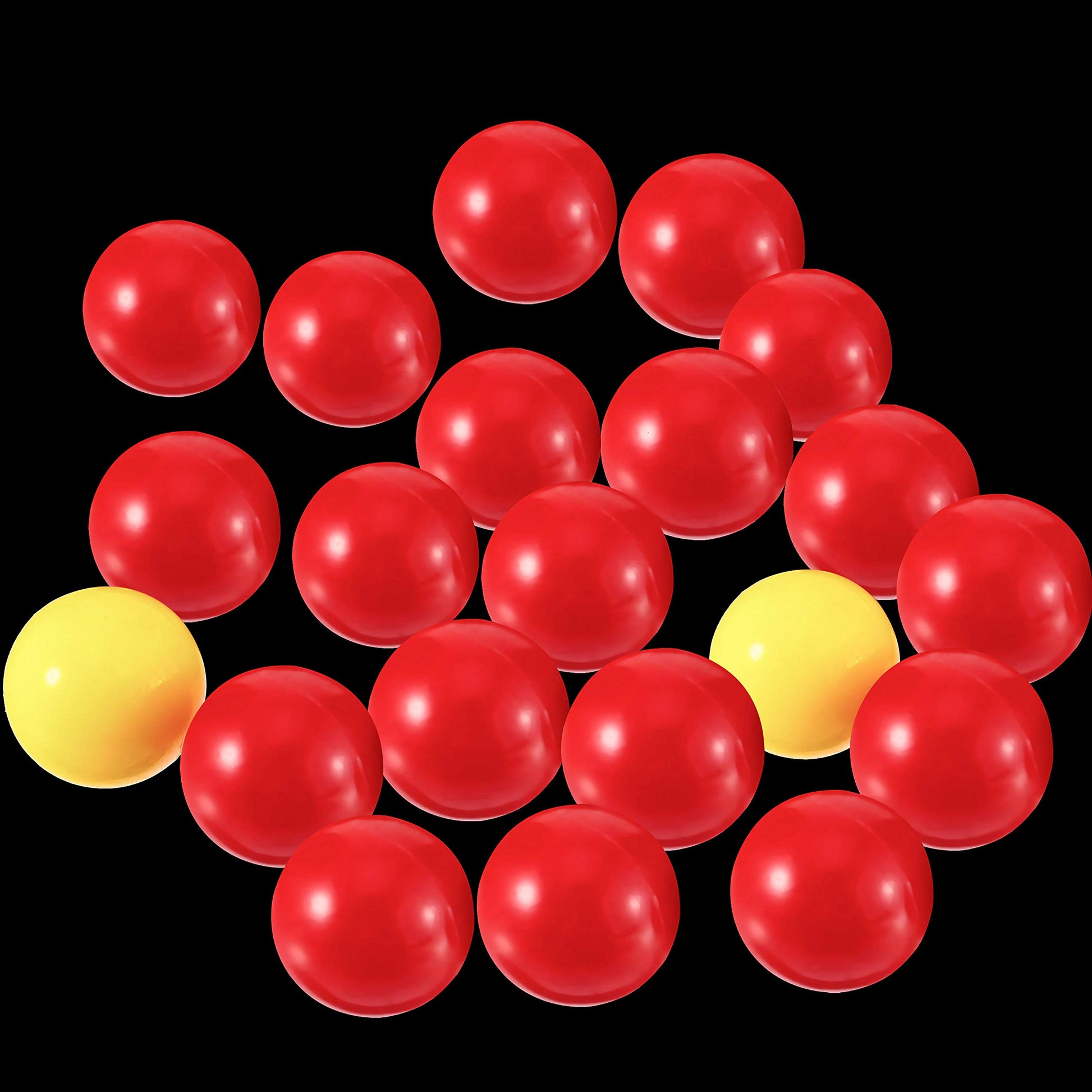 Gejoy 42 Pcs Replacement Ball Compatible with Hungry Hippos 38 Red 4 Yellow
