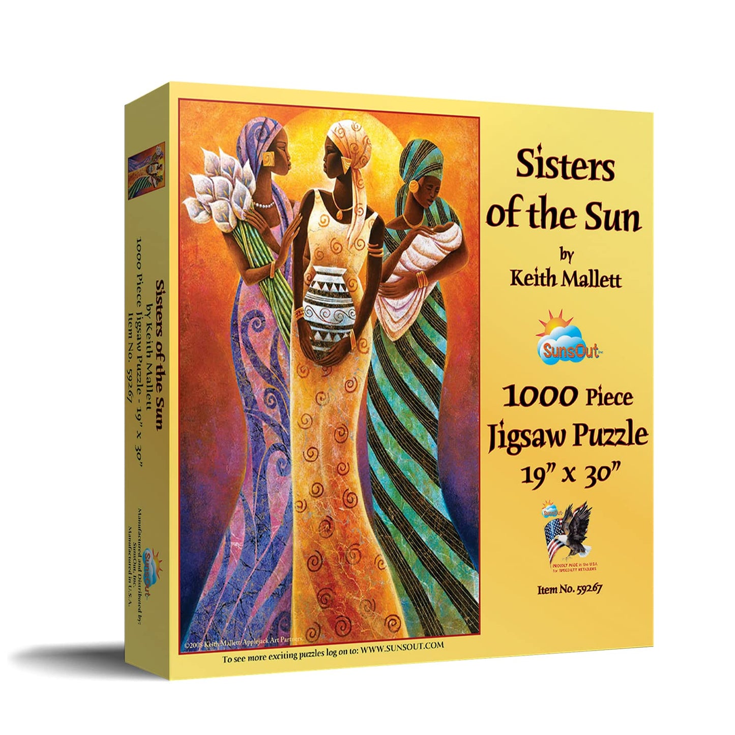 SUNSOUT INC - Sisters of the Sun - 1000 pc Jigsaw Puzzle by Artist: Keith Mallett - Finished Size 19" x 30" - MPN# 59267