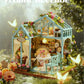 DIY Miniature House Kit for Adults, Teens and Beginners, Mini House Building Kit with Furniture and LED Lights, Wooden Dollhouse Kit Decoration