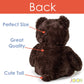 Joon Big Teddy Bear - Fluffy Fur, Ribbon & Bow Signature Footprints- Huggable & Lovable Joy, Ideal Gift for Baby Showers, Loved Ones, Perfect Big