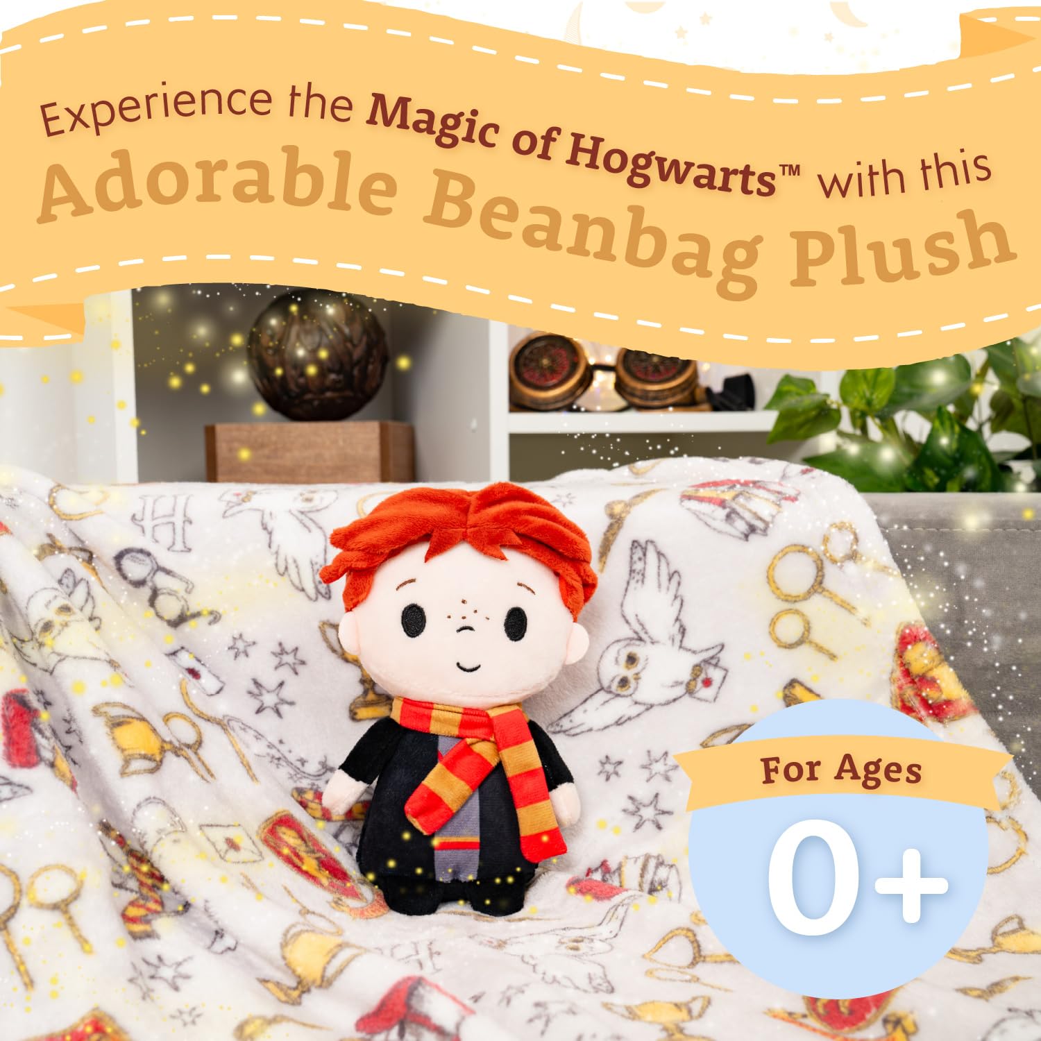 Kids Preferred Harry Potter Ron Weasley Soft Huggable Stuffed Animal Cute Plush Toy for Toddler Boys and Girls, Gift for Kids, 6 inches
