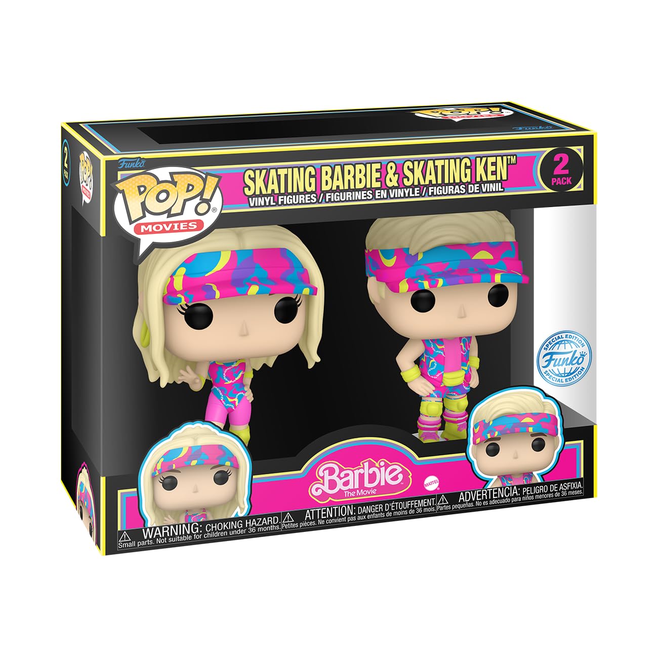 Funko Barbie Movie - Inline Skating Barbie and Ken 2 Pack Special Edition