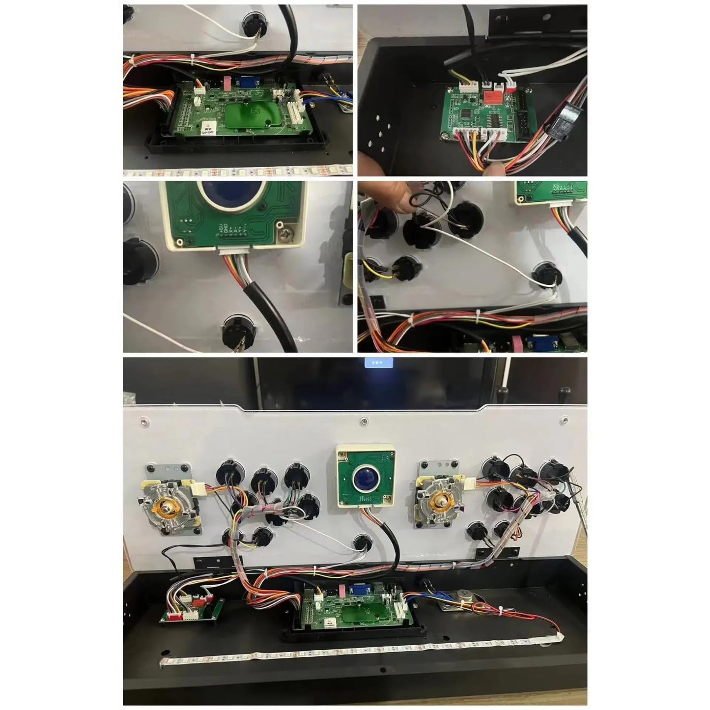 UYXOERA 3D Saga DX Plus 3000 Horizontal + 516 Vertical Games System, 3 Sides Cocktail, Arcade PCB, Jamma Box, USB Trackball, CRT, VGA, HDMI