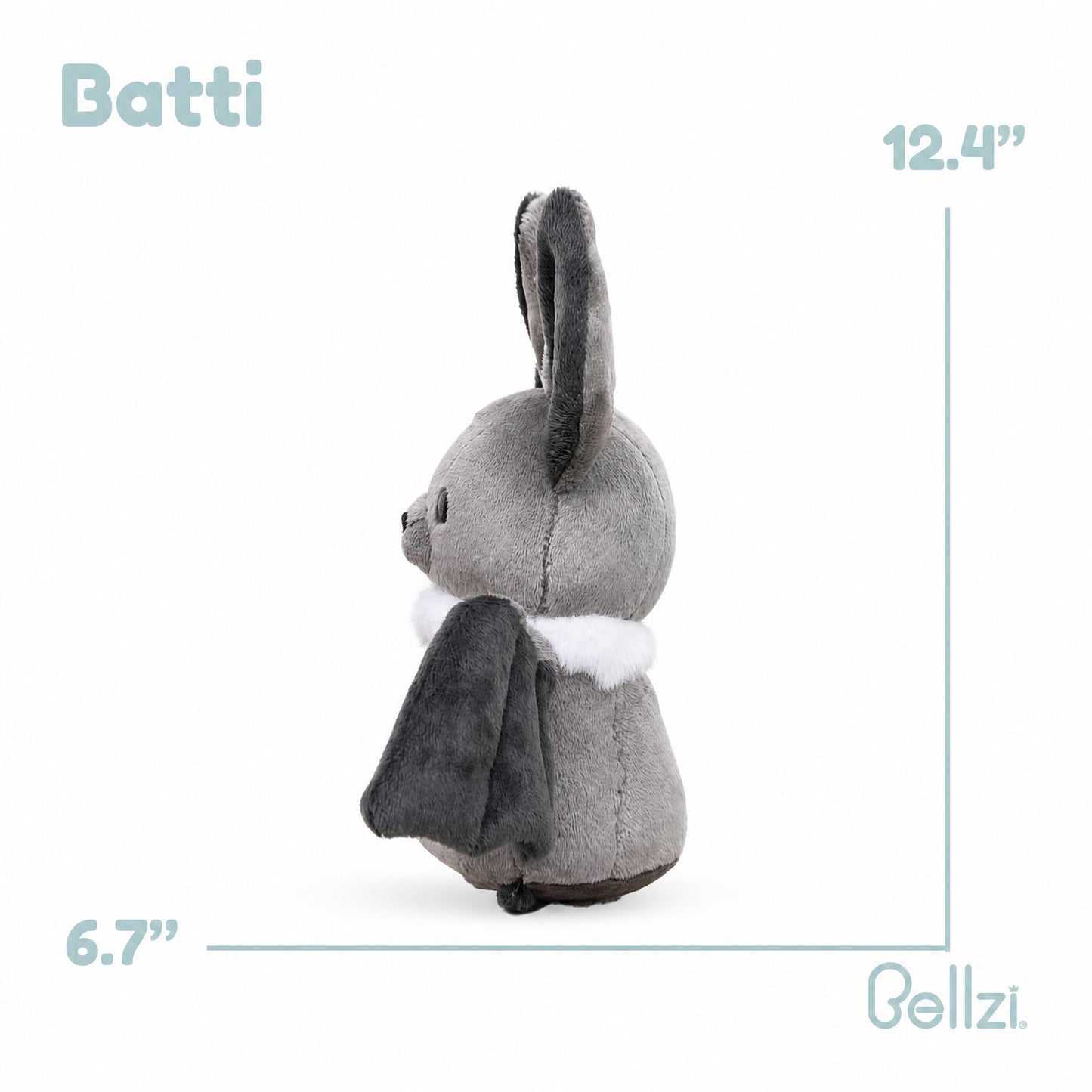 Bellzi Bat - Cute Stuffed Animal Plush Toy - Adorable Soft Bat Toy Plushies and Gifts - Perfect Present for All Ages - Batti