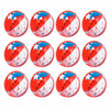 Fun Express Patriotic Confetti Beach Balls Bulk 12 Pack - Red White Blue Inflatable Pool Toys for 4th of July Party Decorations | Large 11 Inch Beach