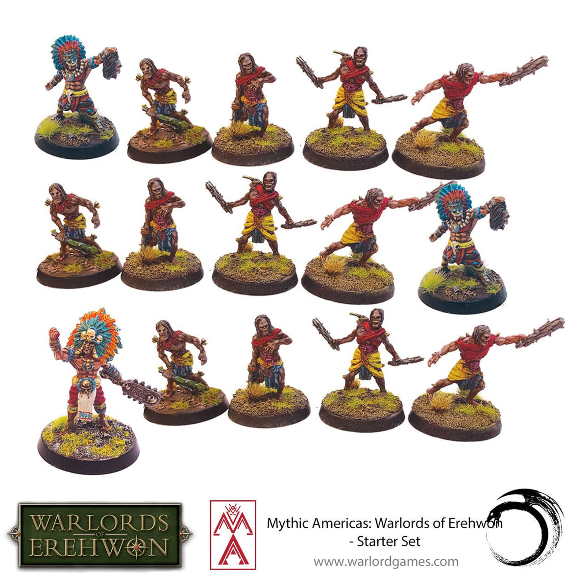 Warlord Mythic Americas Aztec & Nations Game - Role Playing Strategy Board Games for Adults, Table Top Mythic Americas Strategic Wargaming Kit