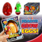 JA-RU Giant Hatching & Growing Dragon Eggs (1 Egg Assorted) Mystery Surprise Dinosaur Toys for Kids. Water Growing Toys. Easter Basket Birthday Party