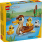 LEGO Creator Duck Family Building Set - 262-Piece Animal Toy with Posable Mother Duck & 3 Ducklings, Cute Play & Display Model, Gift for Kids - 40885