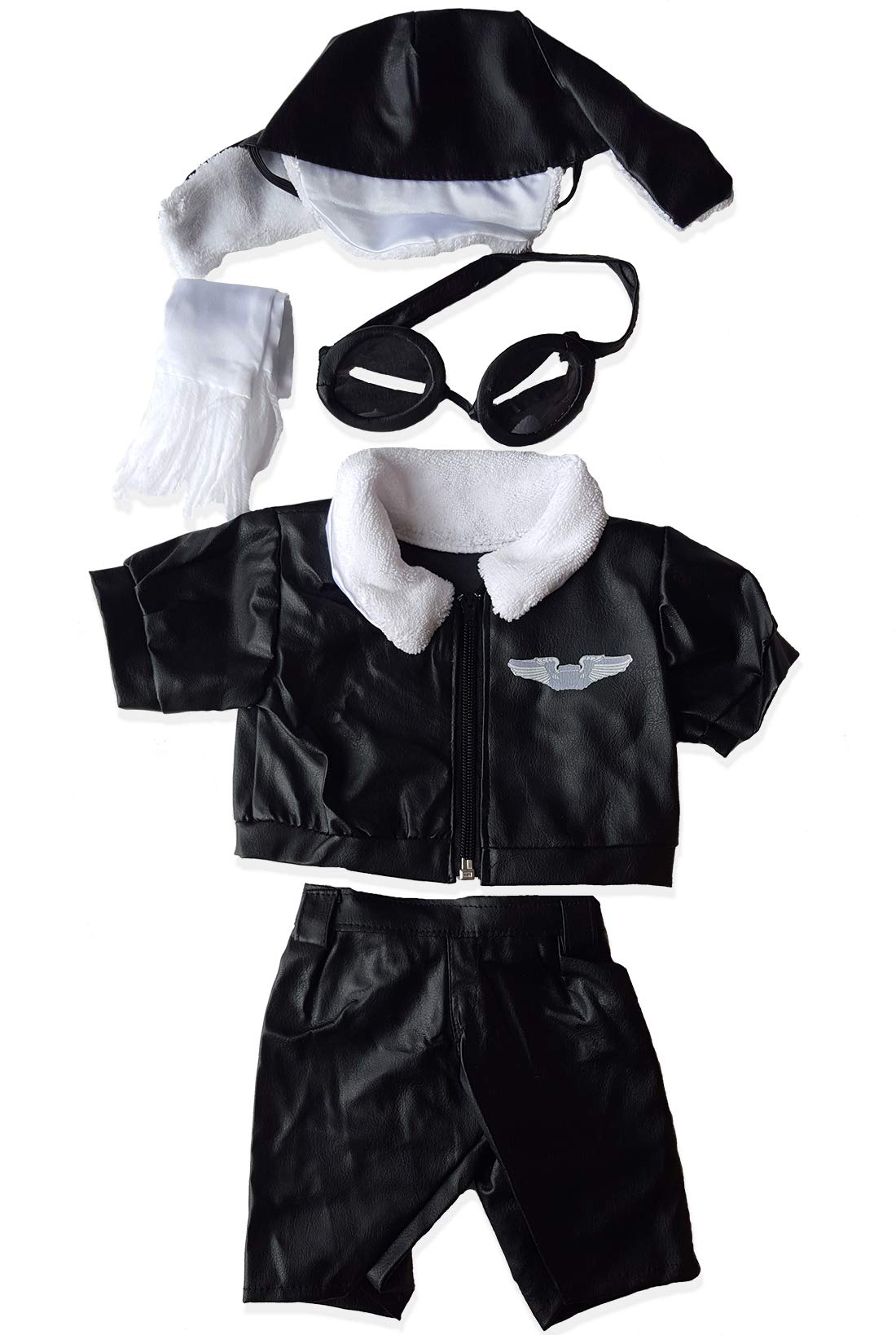 Pilot Wings Teddy Bear Clothes Outfit Fits Most 14"-18" Build-a-Bear and Make Your Own Stuffed Animals