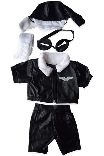 Pilot Wings Teddy Bear Clothes Outfit Fits Most 14"-18" Build-a-Bear and Make Your Own Stuffed Animals
