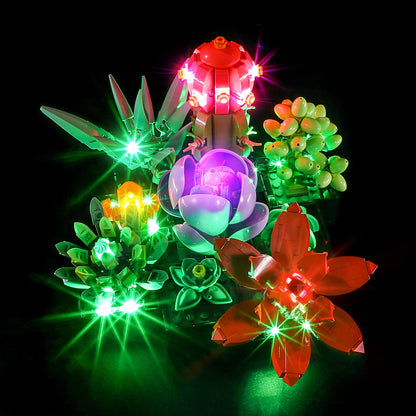YEABRICKS LED Light for Lego-10309 Creator Succulents Building Blocks Model (Lego Set NOT Included)