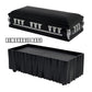 Deluxe Black Casket for Wrestling Action Figures with Removable Base